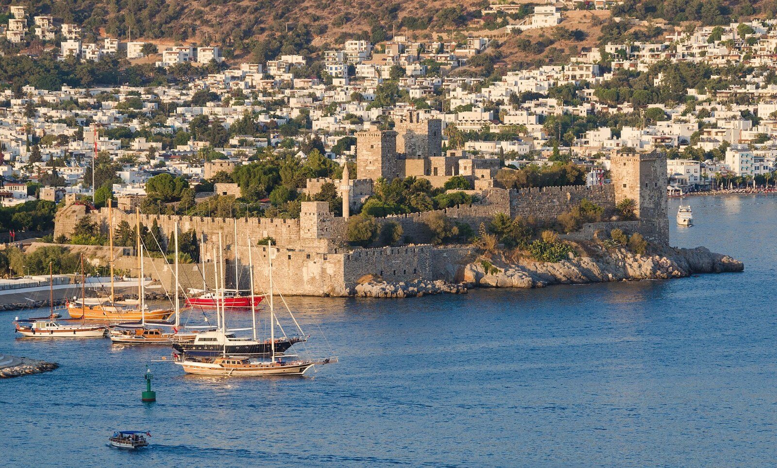 The Castle of St Peter across the harbour