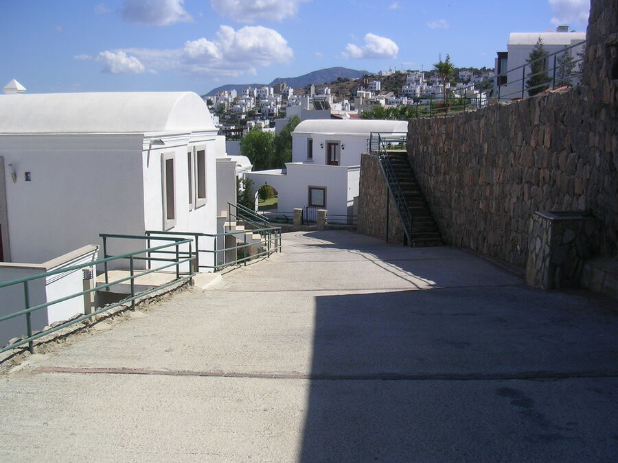 A quiet lane inside Herodot Villas